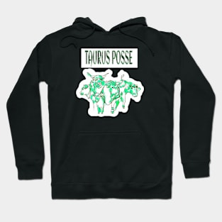 Taurus Posse Emerald Herd - Banner - Double-sided Hoodie